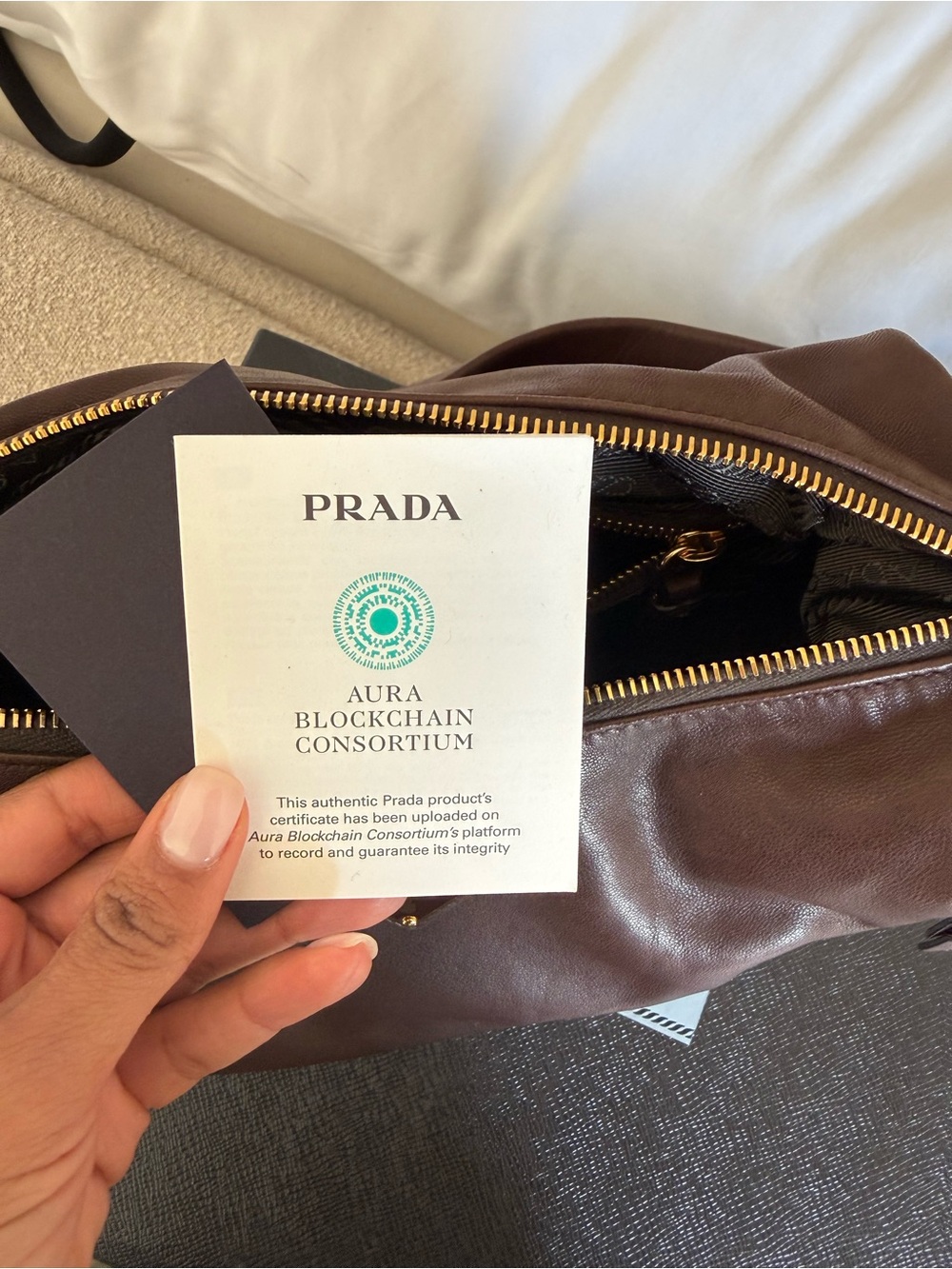 Prada Explore Nappa Leather Bag Brown Large NWT $3750 Retail - Picture 8 of 14